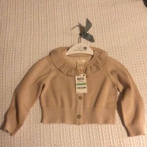 First Impressions cropped toddler cardigan.